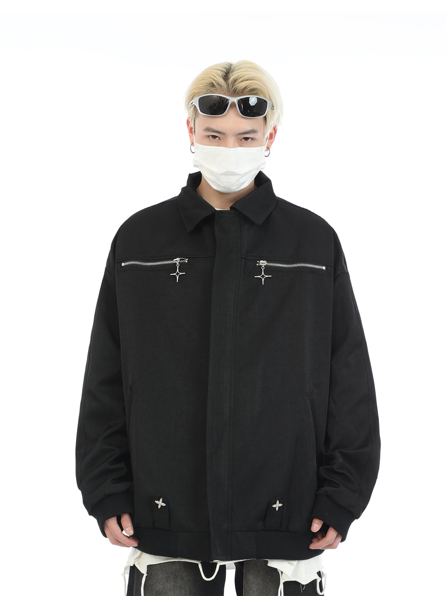 MASU STAR JACQUARD WORK JACKET サイズ44 M A S U】STAR JACQUARD WORK JACKET / WINDMILL DENIM HAT