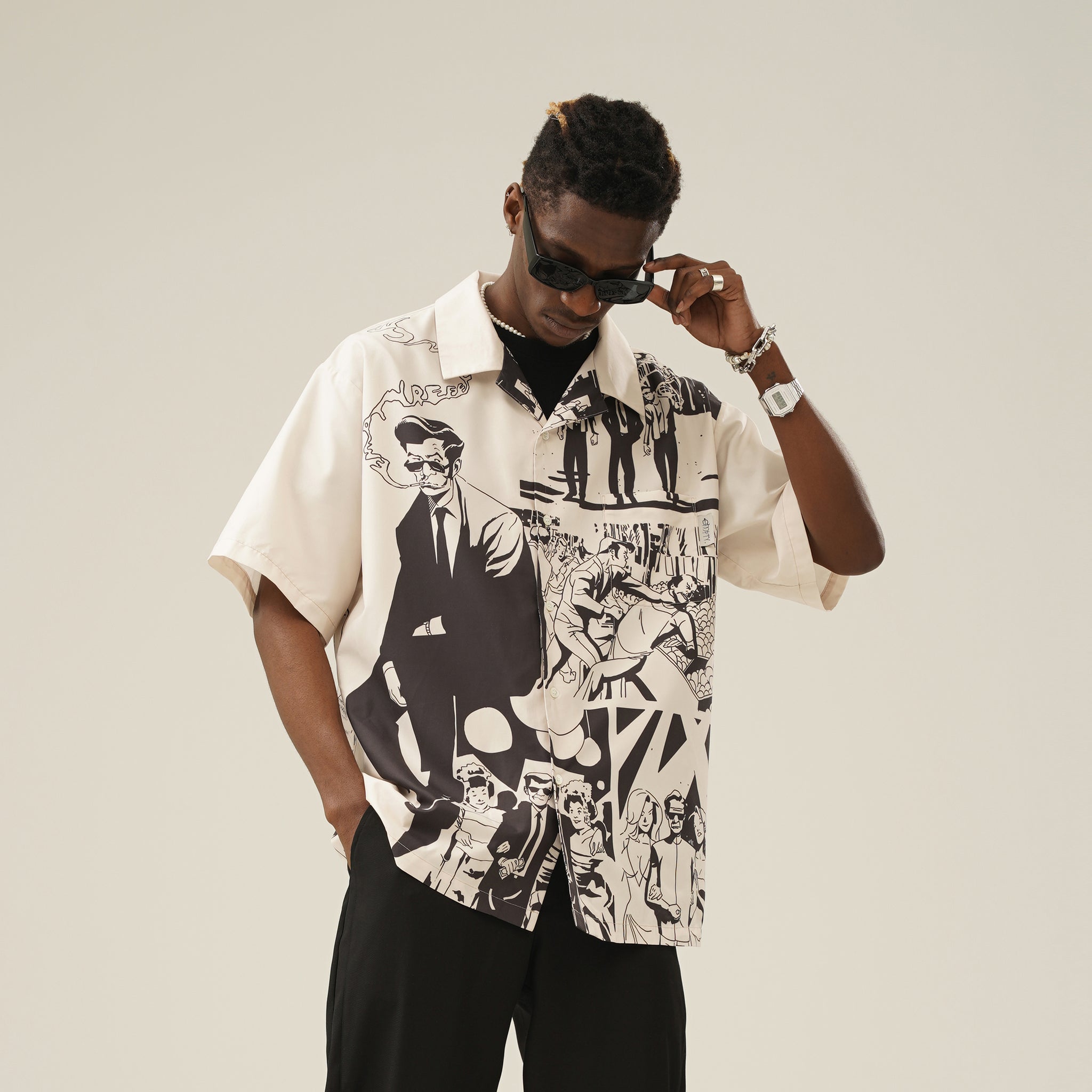 KRY clothing 「SARUGUTUWA」 白×ブラック KRY clothing 「SARUGUTUWA」 白×ブラック