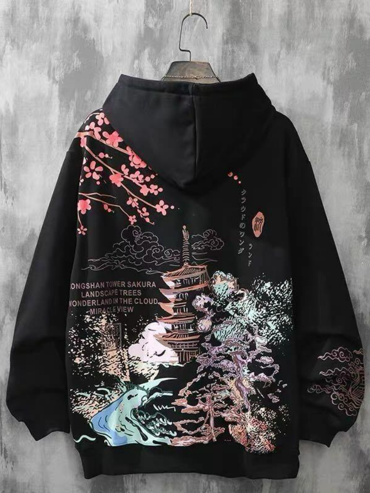 Japanese Landscape Hoodie