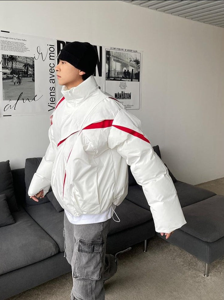 Harajuku Streetwear - 77F7GHT "Cutters" Puffer Down Jacket - Shop High Quality Japanese Streetwear, Anime Clothing, Asian Street Fashion and Many More!