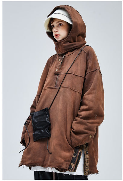 ジャケット・アウター Eaphi BIG COLLAR HALF JACKET brown BIG COLLAR HALF JACKET / beige , brown / free 2024AW keyword ＃1