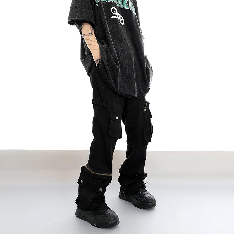 Tokyo Guys Streetwear Style w Skull Beanie Nike Asymmetrical Jacket UFO  Cargo Strap Pants  Dr Martens Boots  Tokyo Fashion