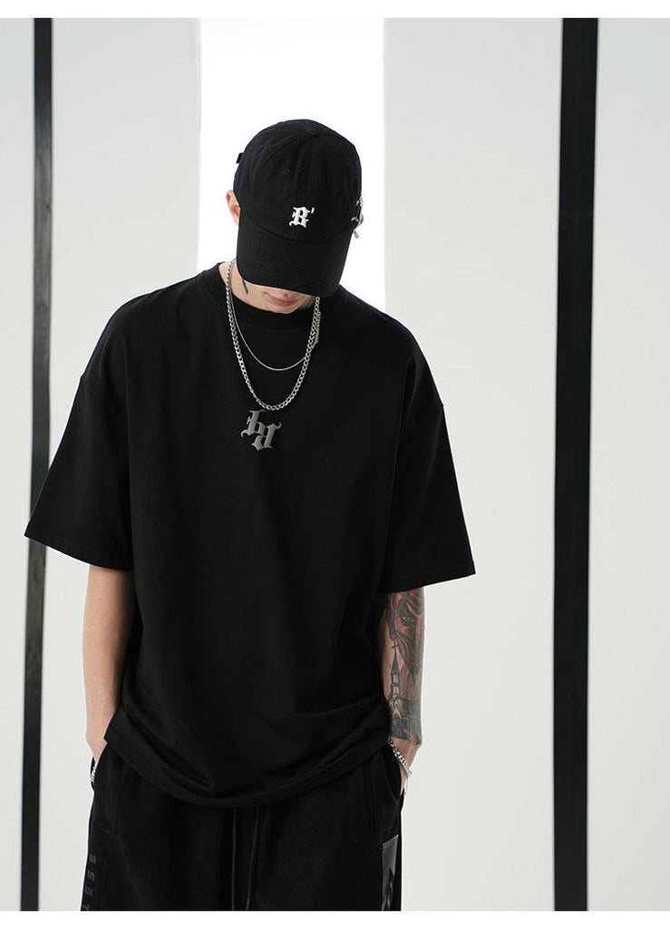 Harajuku Streetwear - BJHG Regardless Embossed Logo Tee - Shop High Quality Japanese Streetwear, Anime Clothing, Asian Street Fashion and Many More!