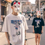 Harajuku Streetwear - Anime Cat Girl Tee - Shop High Quality Japanese Streetwear, Anime Clothing, Asian Street Fashion and Many More!