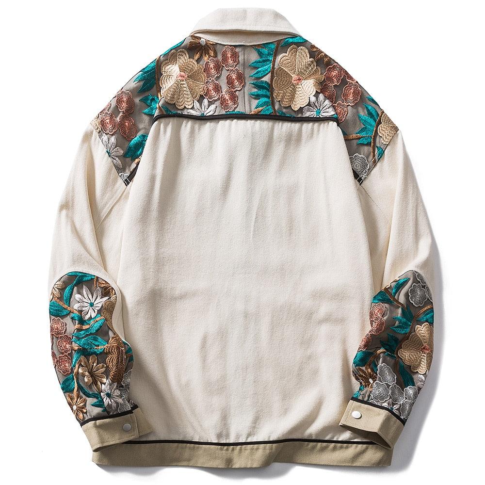 Embroidered Floral Patchwork Jacket