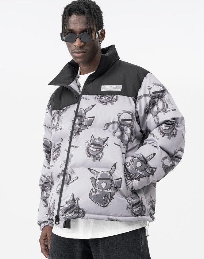 HARSH and CRUEL Blinded Monsters Puffer Jacket