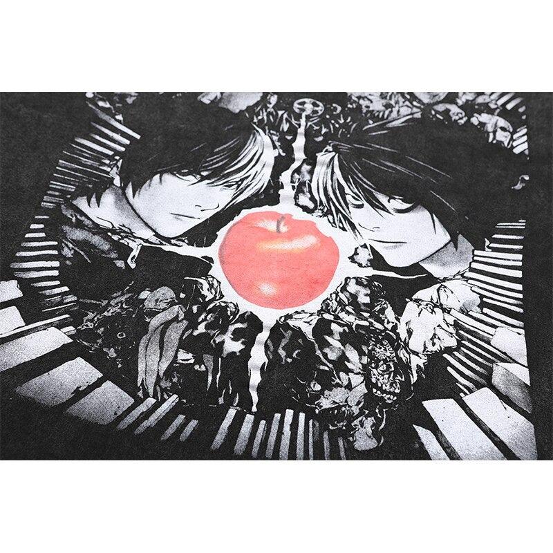Harajuku Streetwear - Vintage Washed Death Note Oversized Tee - Shop High Quality Japanese Streetwear, Anime Clothing, Asian Street Fashion and Many More!