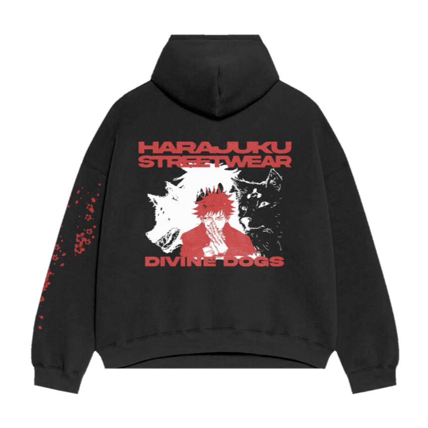Harajuku Streetwear - ABSB - Jujutsu Kaisen Divine Dogs Hoodie - Shop High Quality Japanese Streetwear, Anime Clothing, Asian Street Fashion and Many More!