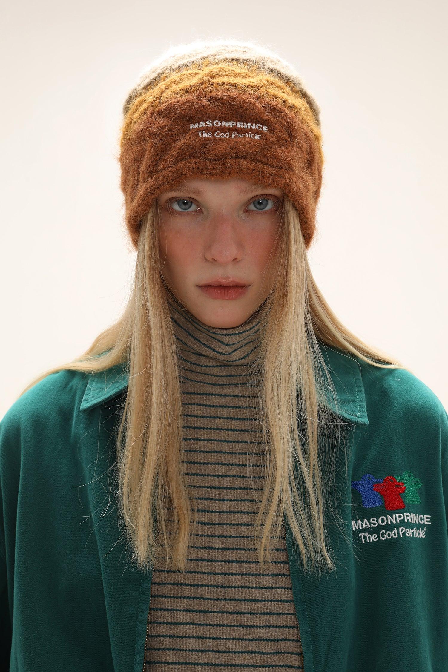 MASONPRINCE Multi Color Alpaca Hand-Knit Beanie