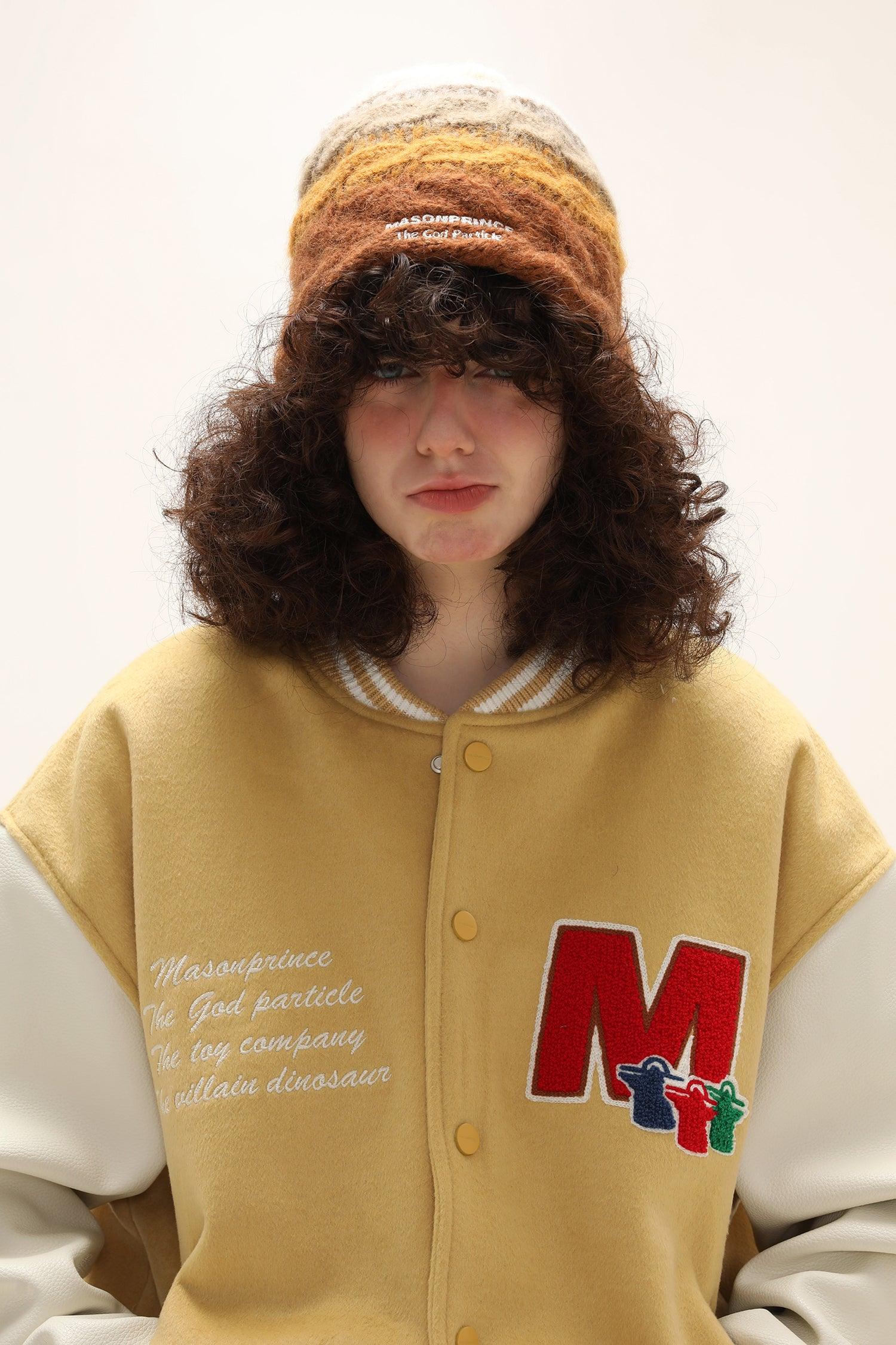 MASONPRINCE Multi Color Alpaca Hand-Knit Beanie