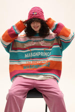 Harajuku Streetwear - MASONPRINCE Multi Color Alpaca Knit Sweater - Shop High Quality Japanese Streetwear, Anime Clothing, Asian Street Fashion and Many More!