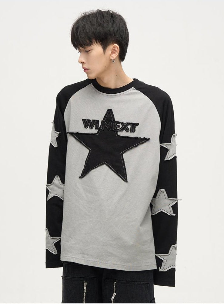 WLNEXT Patchwork Longsleeve Shirt