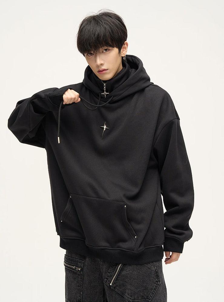 Polyester Black Korean Hoodie Jacket, Men at Rs 1499/piece in
