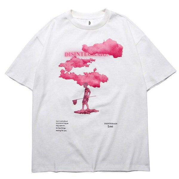 Tシャツ・カットソー Luxury Street Wear washed vintage sky pink be unisexual Sd514c104c94a48feb18fa788c13f1