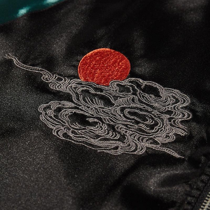 Embroidered Varsity Souvenir Jacket