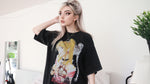 Harajuku Streetwear - Vintage Washed "Misa" Oversized Tee - Shop High Quality Japanese Streetwear, Anime Clothing, Asian Street Fashion and Many More!