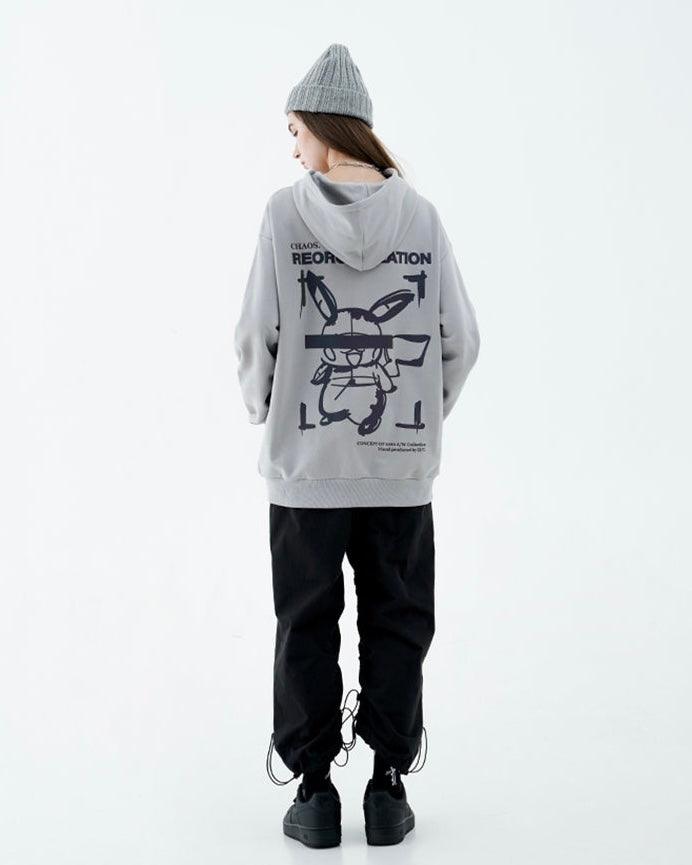 Harajuku Streetwear - HARSH and CRUEL Blinded Monster 3M Reflective Hoodie - Shop High Quality Japanese Streetwear, Anime Clothing, Asian Street Fashion and Many More!