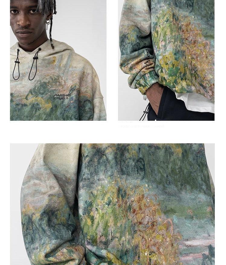 HARSH and CRUEL's Painted Autumn hoodie just went live and available now on  harajukustreetwear.com 🎨