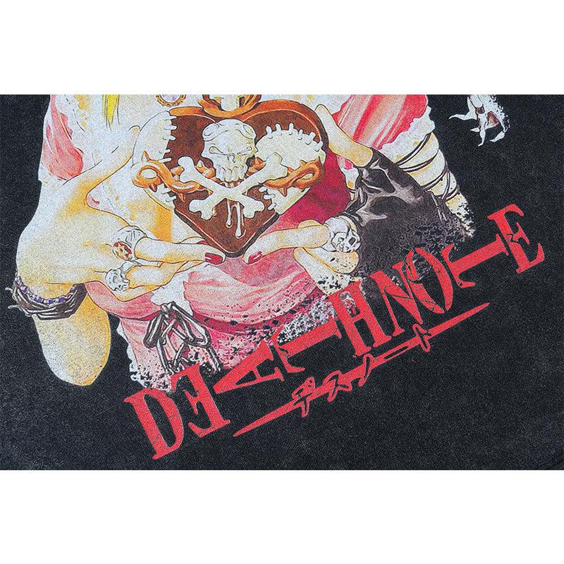 Harajuku Streetwear - Vintage Washed "Misa" Oversized Tee - Shop High Quality Japanese Streetwear, Anime Clothing, Asian Street Fashion and Many More!